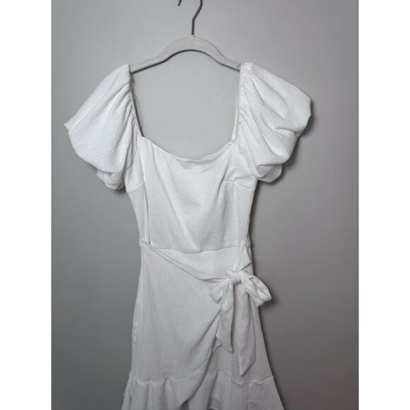 Trixxi Clothing Women Fit & Flare Short Dress Short Sleeve Ruffle Solid K803 NWT - Picture 11 of 15